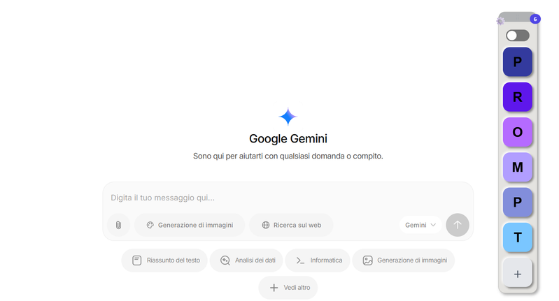 Compatibile con ogni chat AI